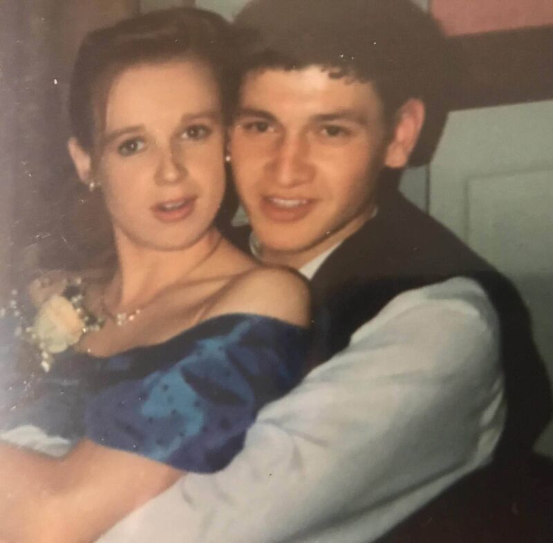 James Twomey(Knocknaheeny) at the debs of his now wife Orla. the couple feature in this week's How I Met My Partner. 