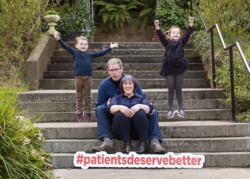 Ivan O’Regan, from Blarney, Co. Cork, Ivan’s partner, Eleanor O’Sullivan and their children Effy (nearly 6) and Ellis (4) O’Regan. Picture: Gerard McCarthy Ivan O’Regan, from Blarney, Co. Cork, Ivan’s partner, Eleanor O’Sullivan and their children Effy (nearly 6) and Ellis (4) O’Regan. Picture: Gerard McCarthy