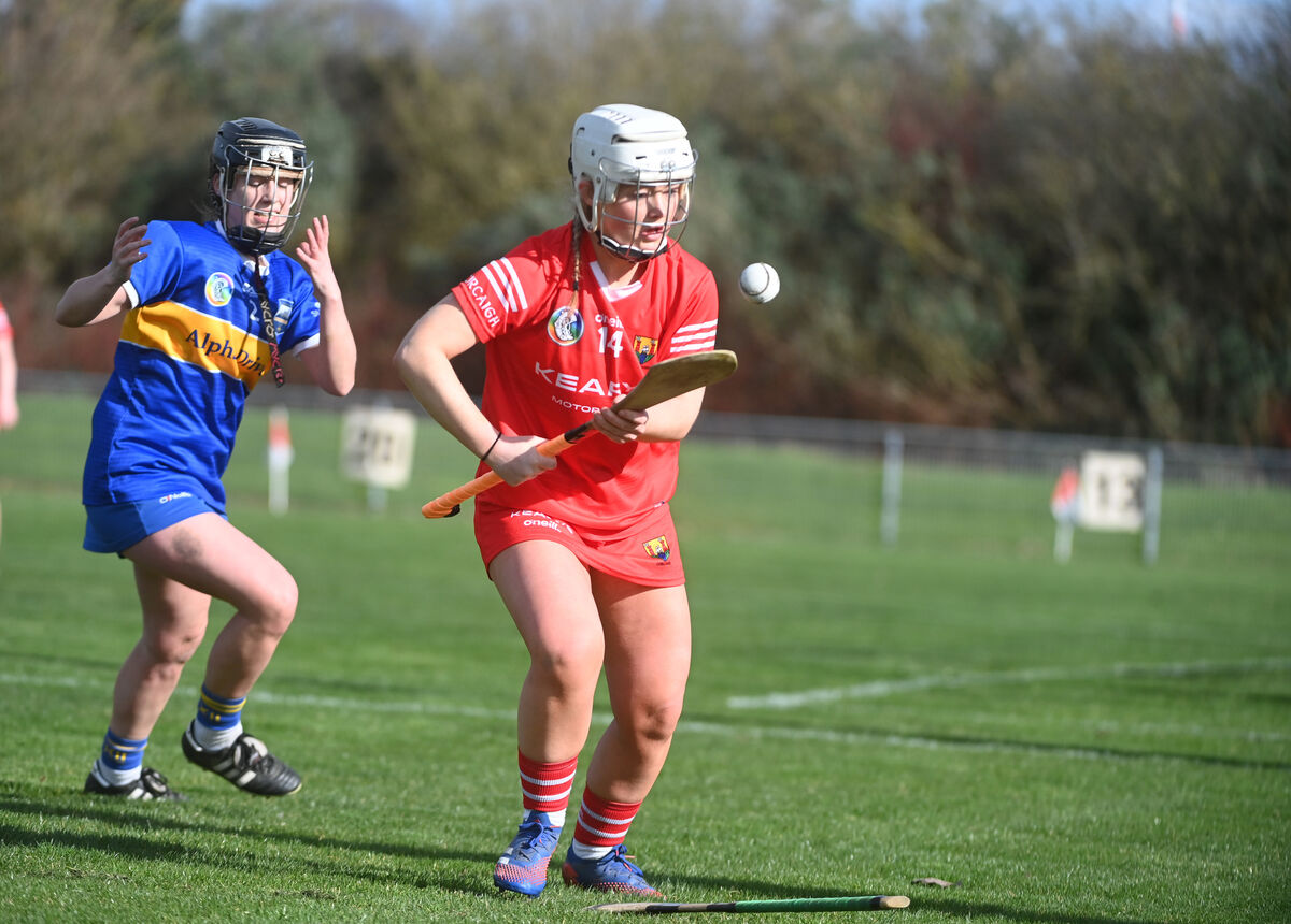  Full-forward Hayley Ryan on the ball at Castle Road. Picture: Larry Cummins