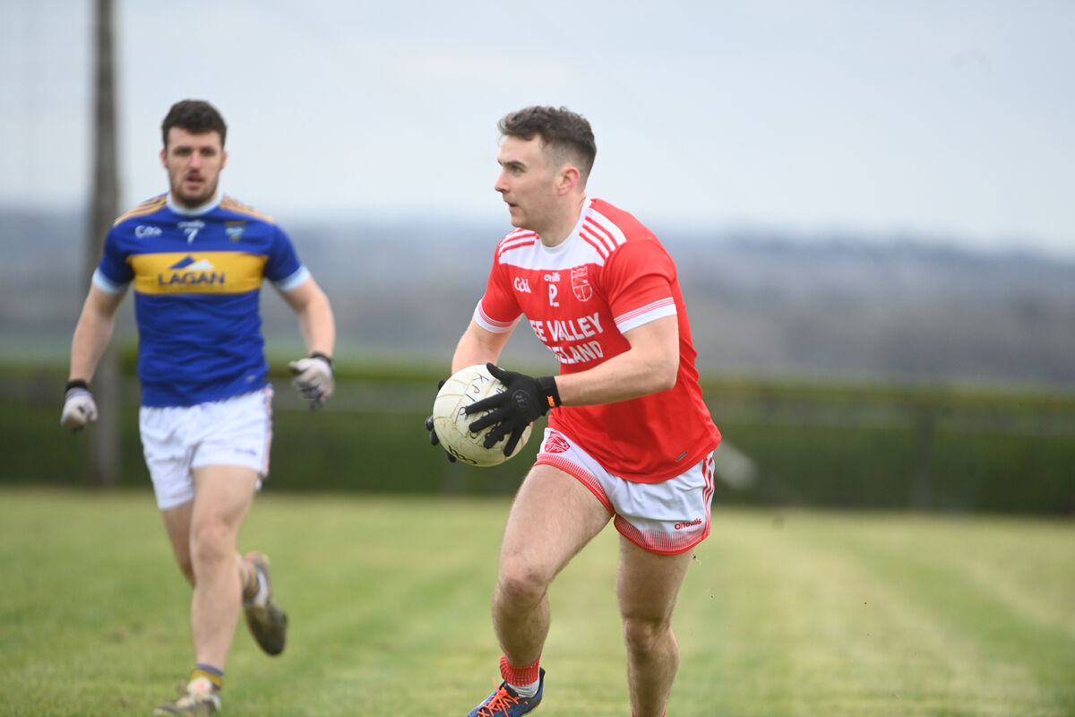  Ciaran Galvin with possession for Iveleary against Kilshannig. Picture: Larry Cummins
