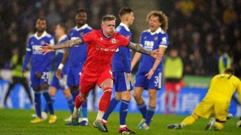 Blackburn shock Leicester to reach FA Cup quarter-finals