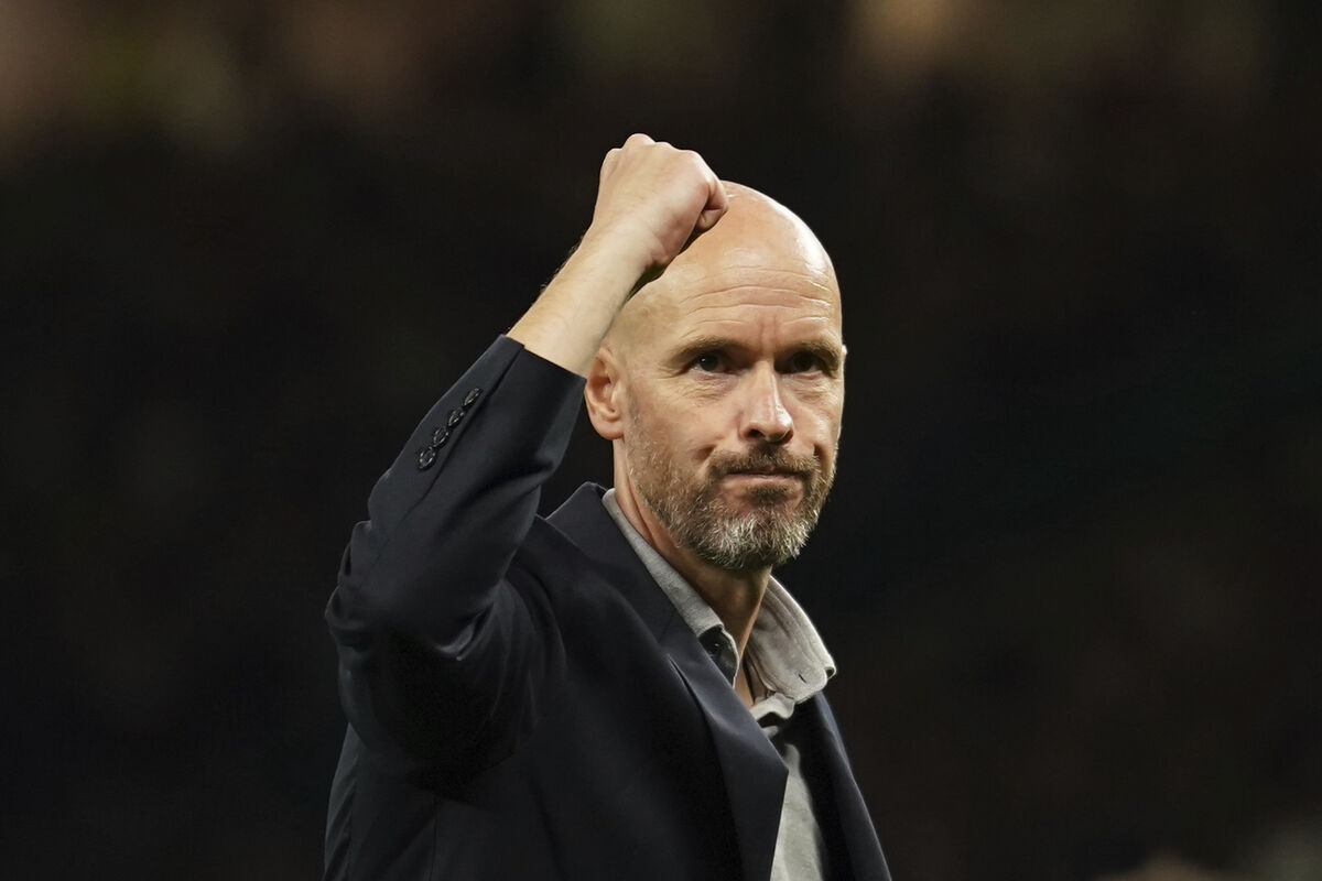 Manchester United's head coach Erik ten Hag celebrates at the end of the English Premier League match against Liverpool at Old Trafford stadium, in Manchester back in  August Picture: AP Photo/Dave Thompson
