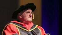 Conferring ceremony honouring Bertie Ahern disrupted by protestors