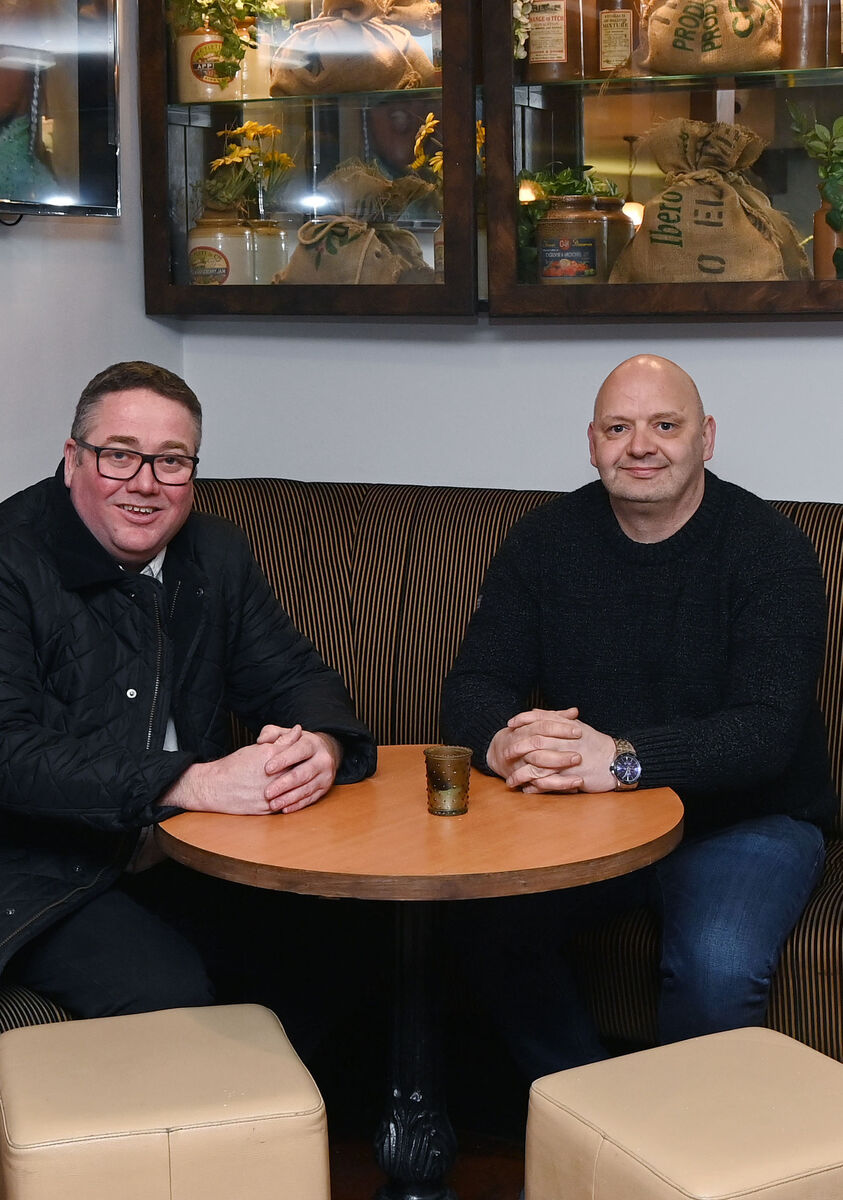 Damian Ahern (left) and Anthony Healy, who have taken over the Fox & Hounds bar in Ballyvolane on a five year lease. Picture: Denis Minihane. Damian Ahern (left) and Anthony Healy, who have taken over the Fox & Hounds bar in Ballyvolane on a five year lease. Picture: Denis Minihane.