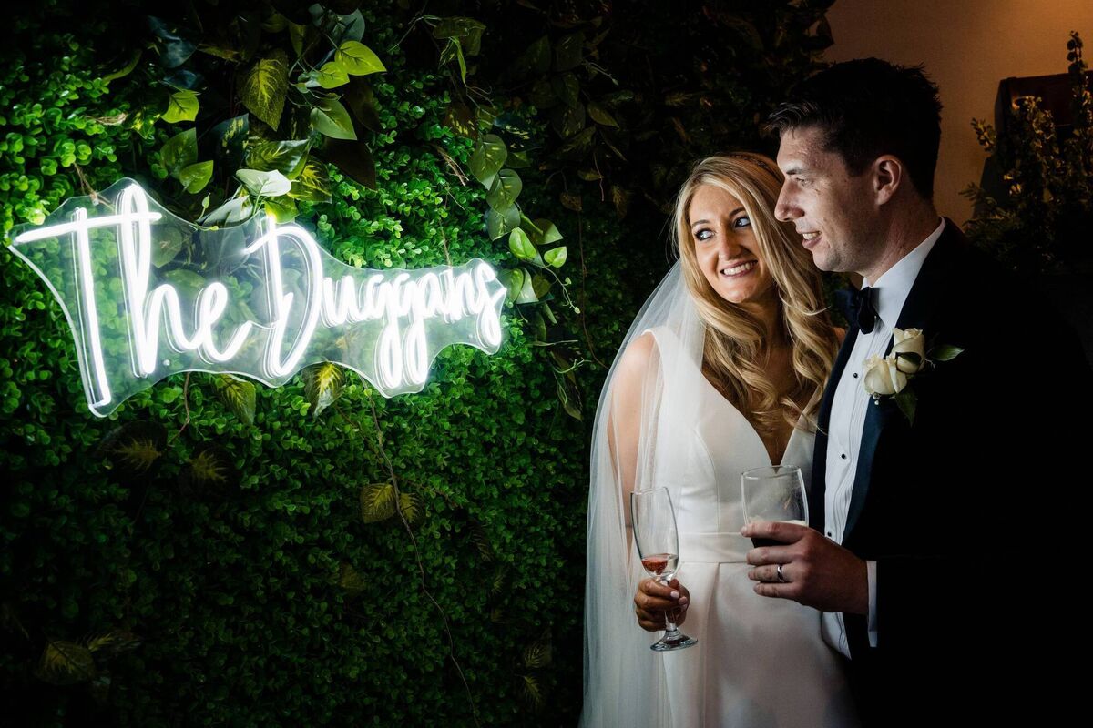 The happy couple at their wedding reception in The Great Southern Hotel in Killarney, County Kerry, where they were joined by family and friends for a magical day. They met back in 2010.