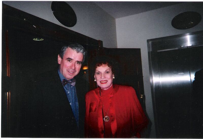 Sean Cooney with Maureen O'Hara.