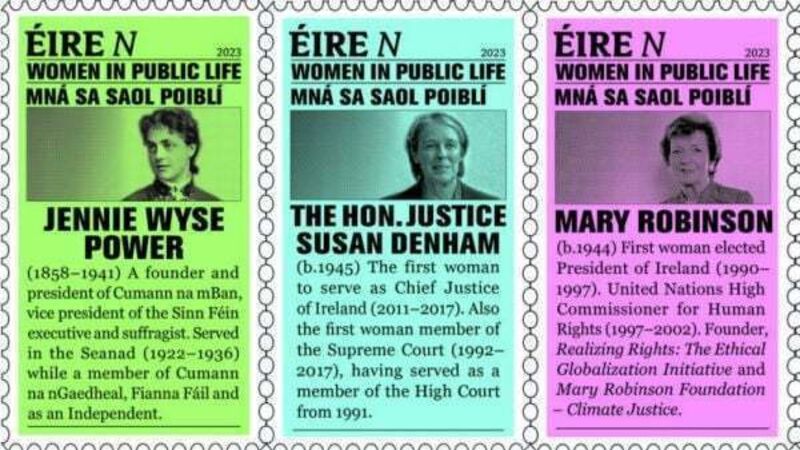 Leading Irish women honoured in new stamps to mark International Women’s Day
