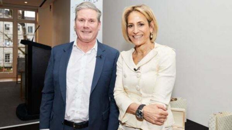 Emily Maitlis grilled by Keir Starmer as tables turned for charity event