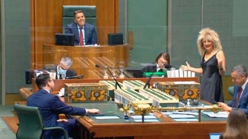 MP attends Australian parliament dressed as Tina Turner for cancer fundraiser