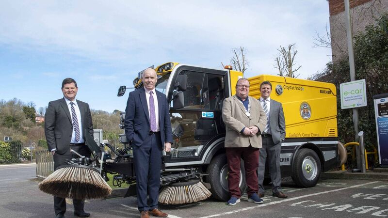 Cork County Council takes delivery of electric sweepers Cork County Council takes delivery of electric sweepers