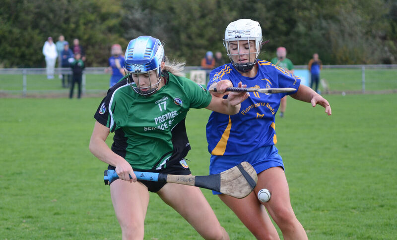 Killeagh's Katie Aherne clashes with Aisling Shannon of St Finbarr's. Picture: Howard Crowdy Killeagh's Katie Aherne clashes with Aisling Shannon of St Finbarr's. Picture: Howard Crowdy