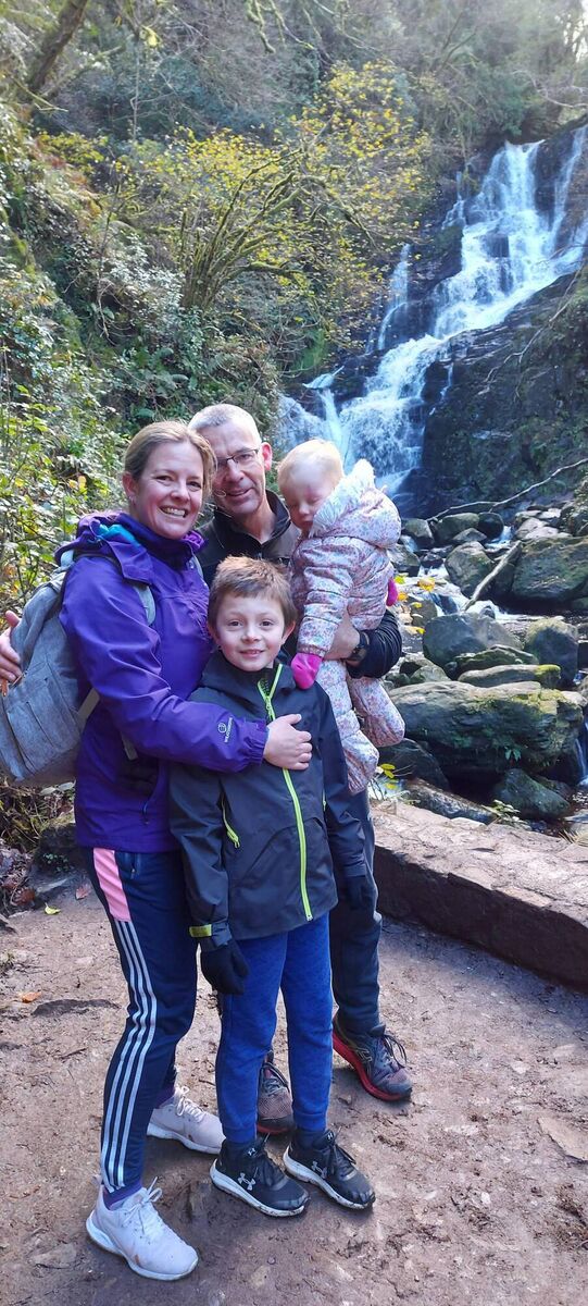 Alison Winger, Head of Product Development, Novozymes OneHealth, with husband Darragh O'Donovan, son Jamie Oellermann and daughter Kaia O'Donovan.