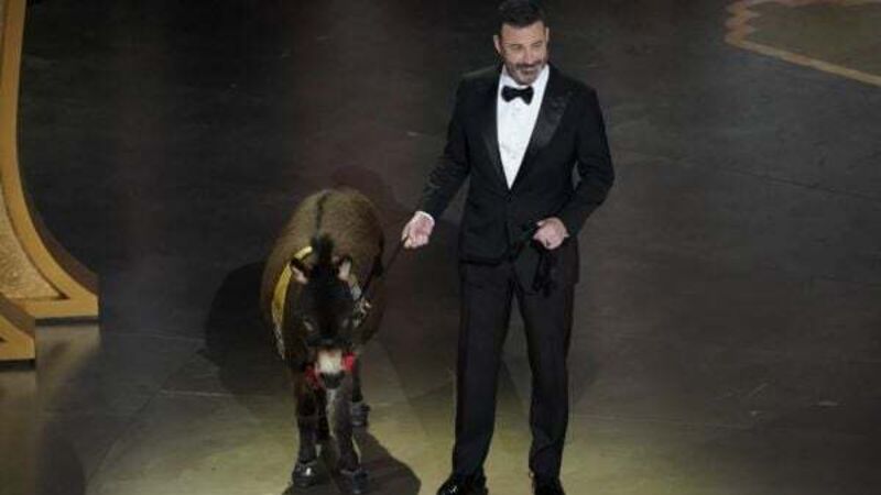 Oscars host welcomes donkey on stage in nod to The Banshees Of Inisherin