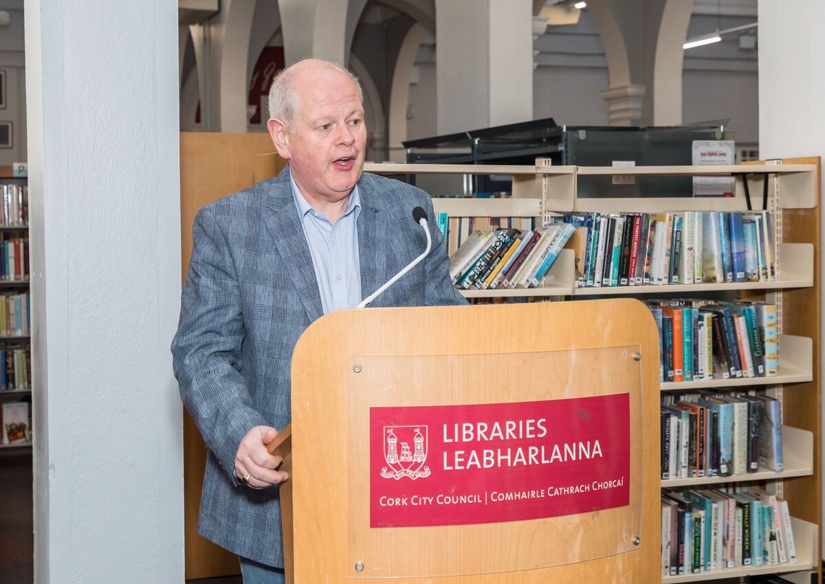 David O' Brien, City Librarian speaking at the launch of Words 3. Picture David Creedon David O' Brien, City Librarian speaking at the launch of Words 3. Picture David Creedon
