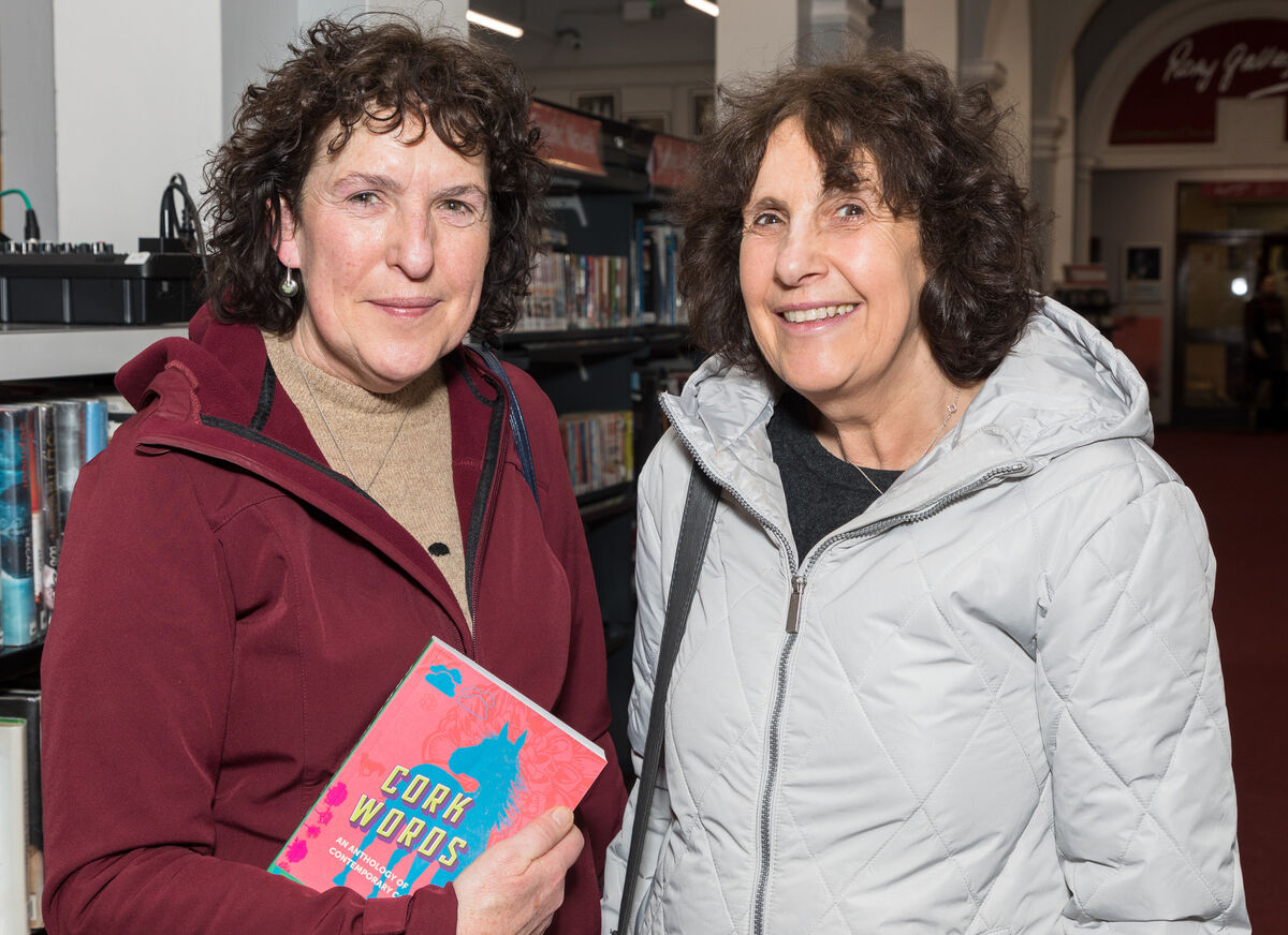 Catherine Cashman and Margaret Turnbull from Douglas at the launch of Words 3. Picture David Creedon Catherine Cashman and Margaret Turnbull from Douglas at the launch of Words 3. Picture David Creedon