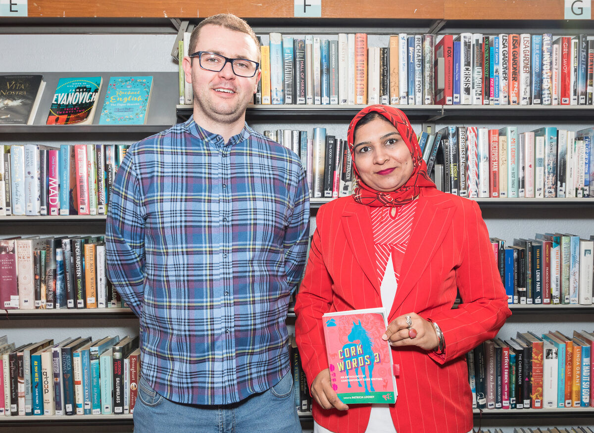 Jordan McCarthy, Poet/writer with Fahmeda Naheed, Poet / writer at the launch of Words 3. Picture David Creedon Jordan McCarthy, Poet/writer with Fahmeda Naheed, Poet / writer at the launch of Words 3. Picture David Creedon
