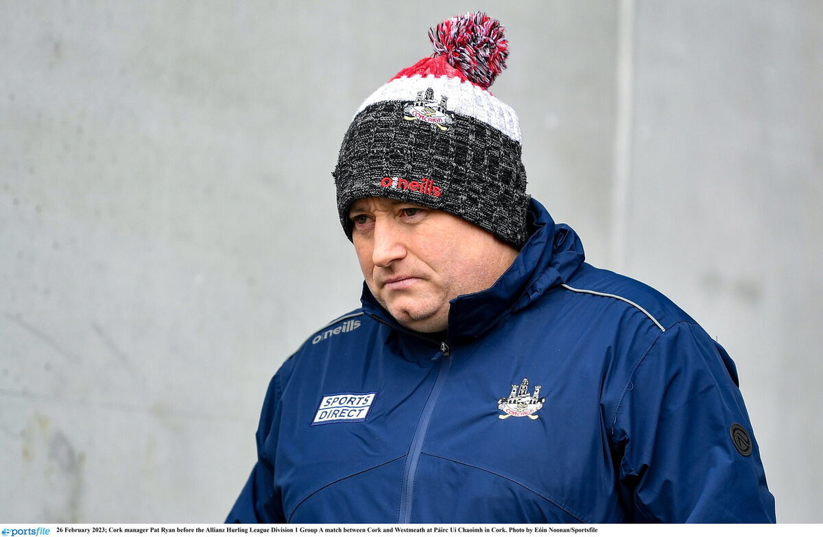 Cork manager Pat Ryan. Picture: Eóin Noonan/Sportsfile