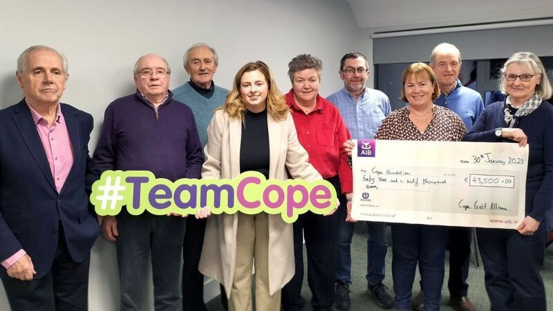 Cork golf group tee off again after raising €43,000 for Cope Alliance last year
