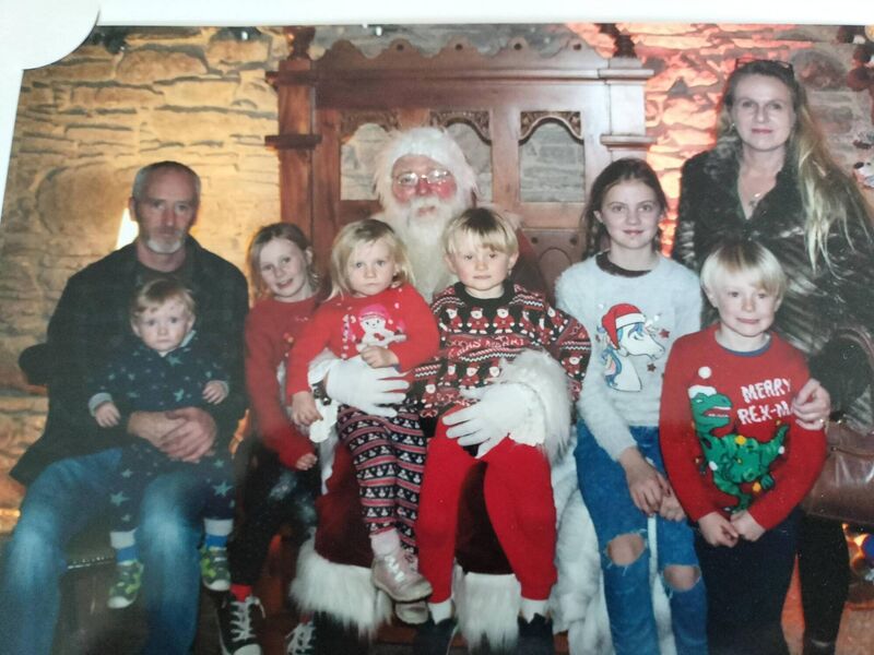 Gill Ireland with her family. Gill Ireland with her family.