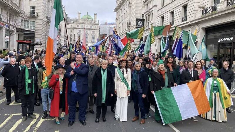 Cork woman grand marshals London parade for Paddy's Day celebrations