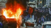 Fans clash in Italy ahead of Napoli-Eintracht Frankfurt Champions League tie