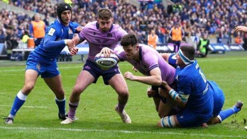 Kinghorn reigns at Murrayfield with hat-trick over Italy