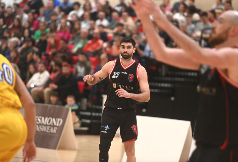 Jose Jimenez hit key baskets coming down the stretch for Emporium Cork Basketball. Picture: Larry Cummins