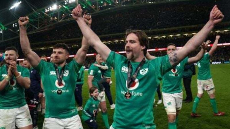 Mack Hansen hails Andy Farrell’s motivational skills as Ireland win Grand Slam