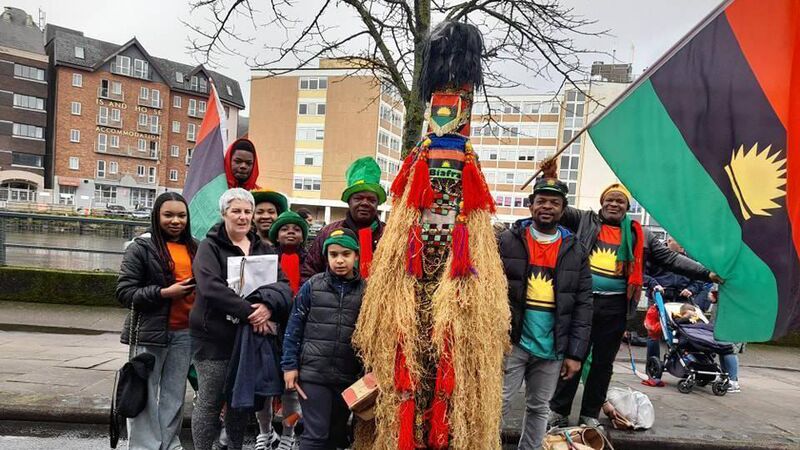Biafran community gathered in Cork to celebrate St Patrick's Day Biafran community gathered in Cork to celebrate St Patrick's Day