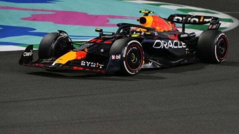 Sergio Perez holds off Red Bull team-mate Max Verstappen to win Saudi Arabian GP Sergio Perez holds off Red Bull team-mate Max Verstappen to win Saudi Arabian GP