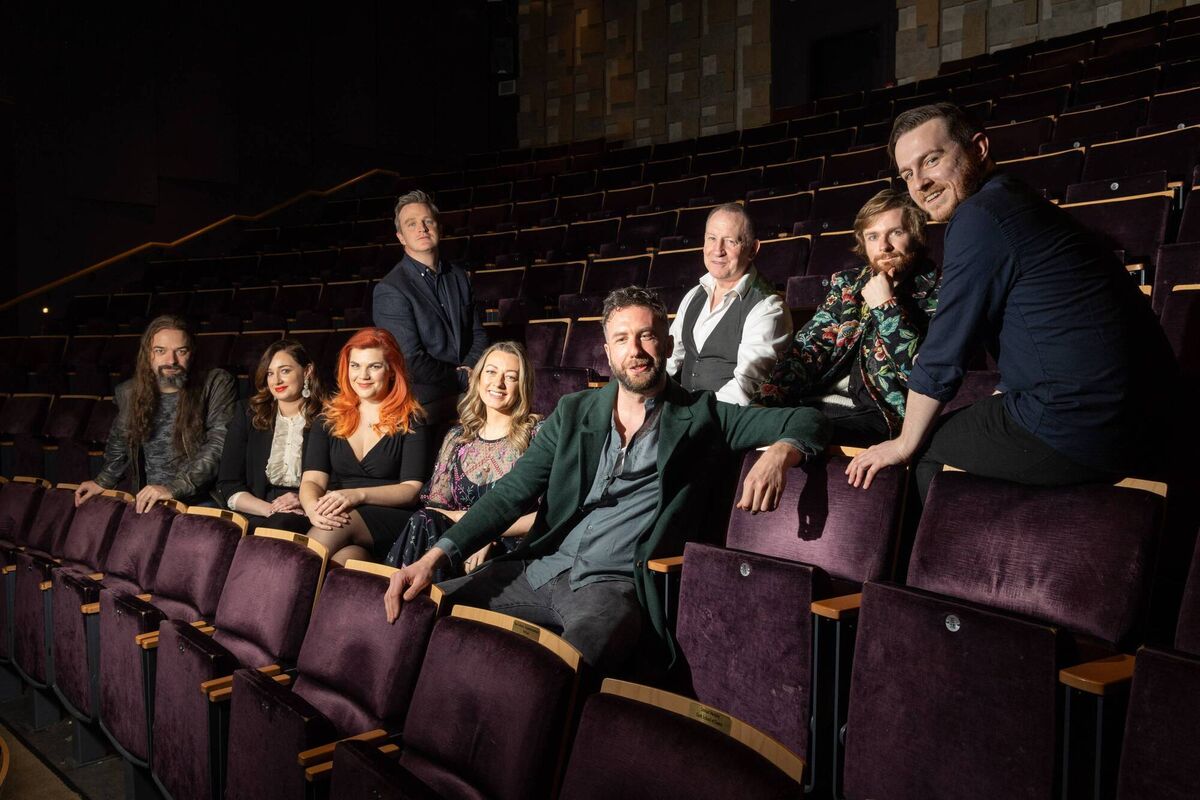 Composer John O’Brien, Emma Nash, of The Beatles, Alison Arnopp, Simon Morgan, Caroline Kay, of Broadway, Jack O’Rourke, Joe Corbett, Mick Grace and Dylan Howe at the launch of the Cork Proms 2023 concert series -Beethoven | Broadway | The Beatles which runs on runs in April in the Cork Opera House.	 Picture: Darragh Kane
                    