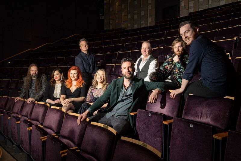 Composer John O’Brien, Emma Nash, of The Beatles, Alison Arnopp, Simon Morgan, Caroline Kay, of Broadway, Jack O’Rourke, Joe Corbett, Mick Grace and Dylan Howe at the launch of the Cork Proms 2023 concert series -Beethoven | Broadway | The Beatles which runs on runs in April in the Cork Opera House.	 Picture: Darragh Kane
                    