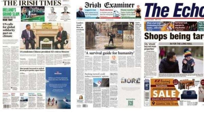 What the papers say: Tuesday's front pages What the papers say: Tuesday's front pages