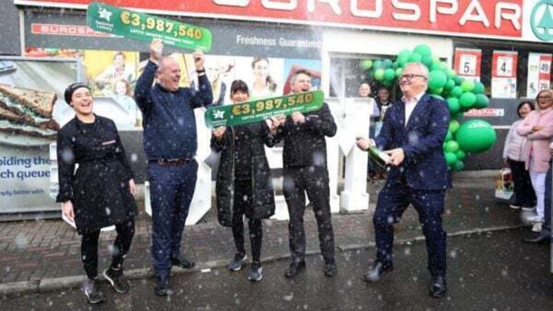 Meath village celebrates €3.9 million Lotto jackpot win Meath village celebrates €3.9 million Lotto jackpot win