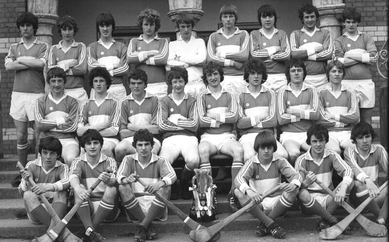 North Mon Harty winners 1981. Back: P Higgins, C O Leanacháin, B Byrne, L Coffey, D O’Leary, S O’Connor, D Geaney, P Murphy, C O’hAircín. Seated: C McGuckian, D McCarthy, P Connery, J Drinan, K Doran, R Walsh, D Lougheed, C Harrington. Front: M Kearney, C Twomey, J Chisolm, J Buckley, T O’Mahony, C O’Donovan. Missing from photo. R Allen, T McCarthy, M O’Leary.