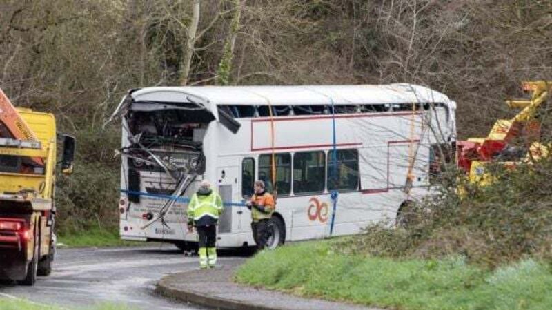 Stolen coach found crashed at dual-carriageway underpass in Co Clare