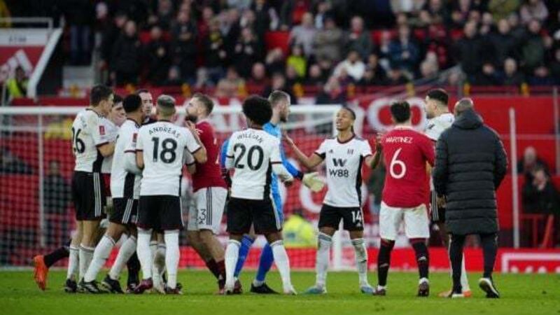 Man Utd charged by FA for surrounding referee during Fulham FA Cup tie