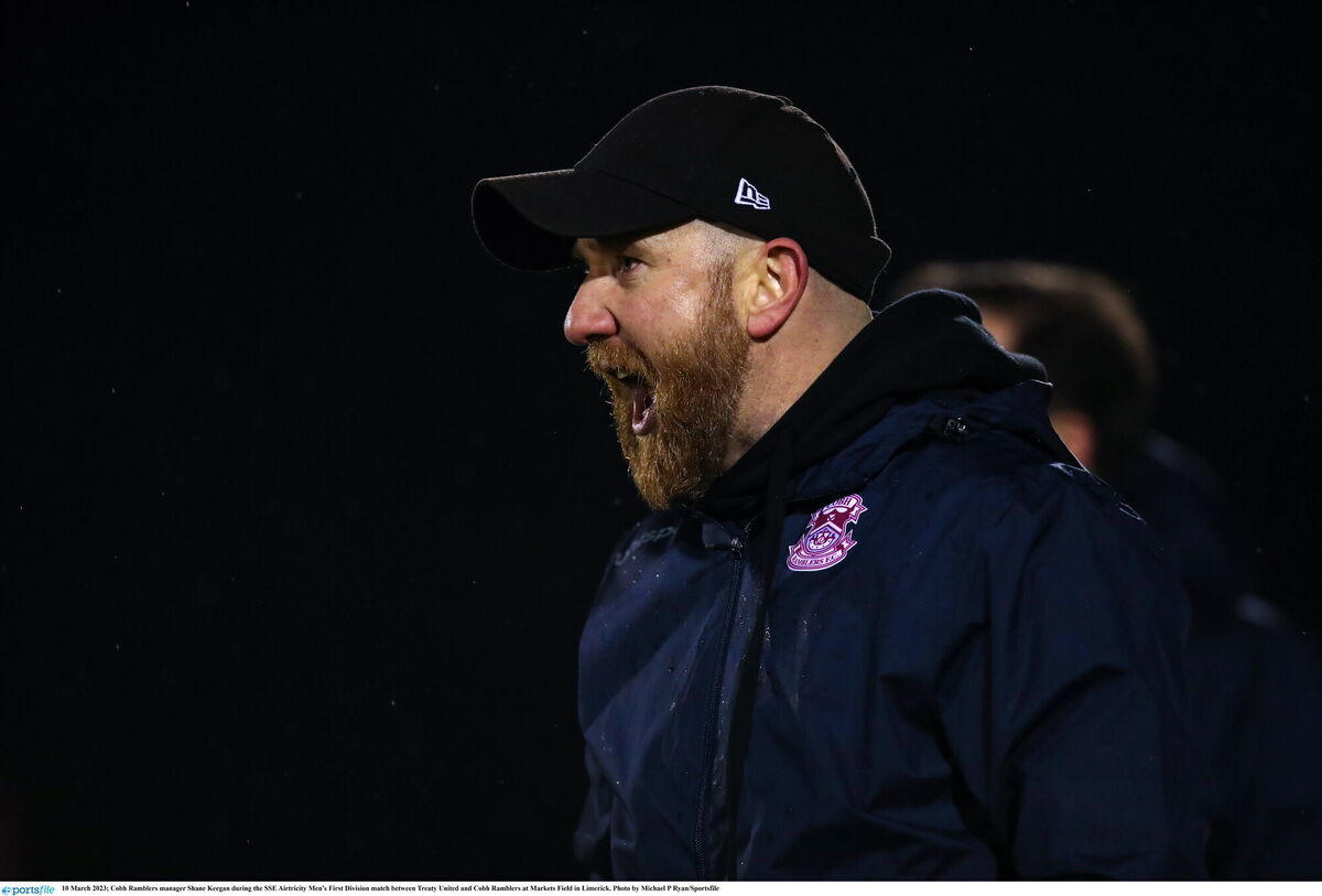 Cobh Ramblers manager Shane Keegan. Picture: Michael P Ryan/Sportsfile