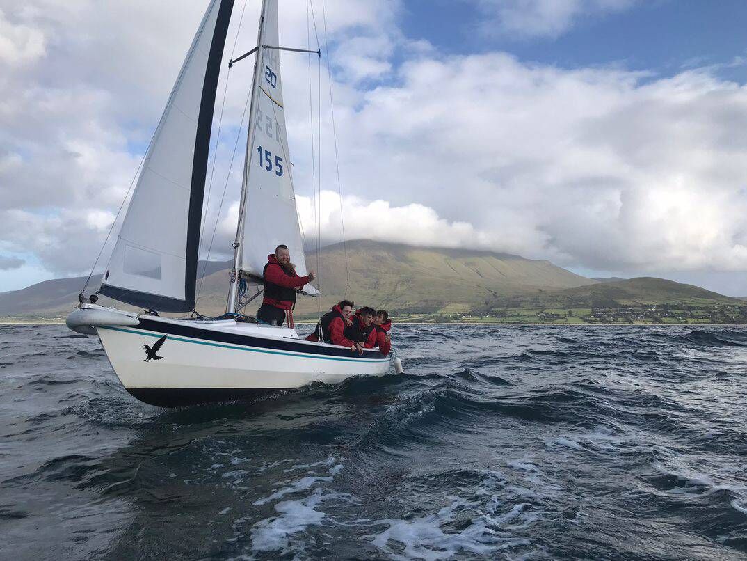 People enjoying the Sailing Into Wellness programme. 