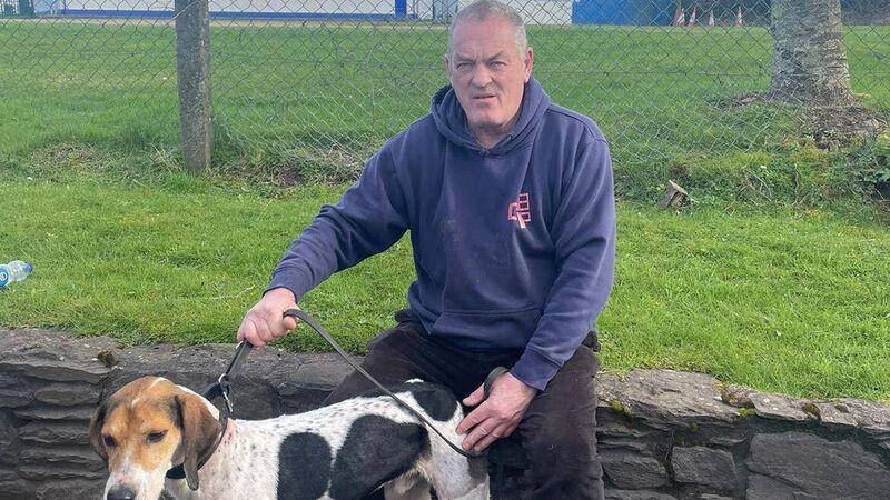 Captain James of Shanakiel Harriers shows his experience at Mayfield Senior Draghunt