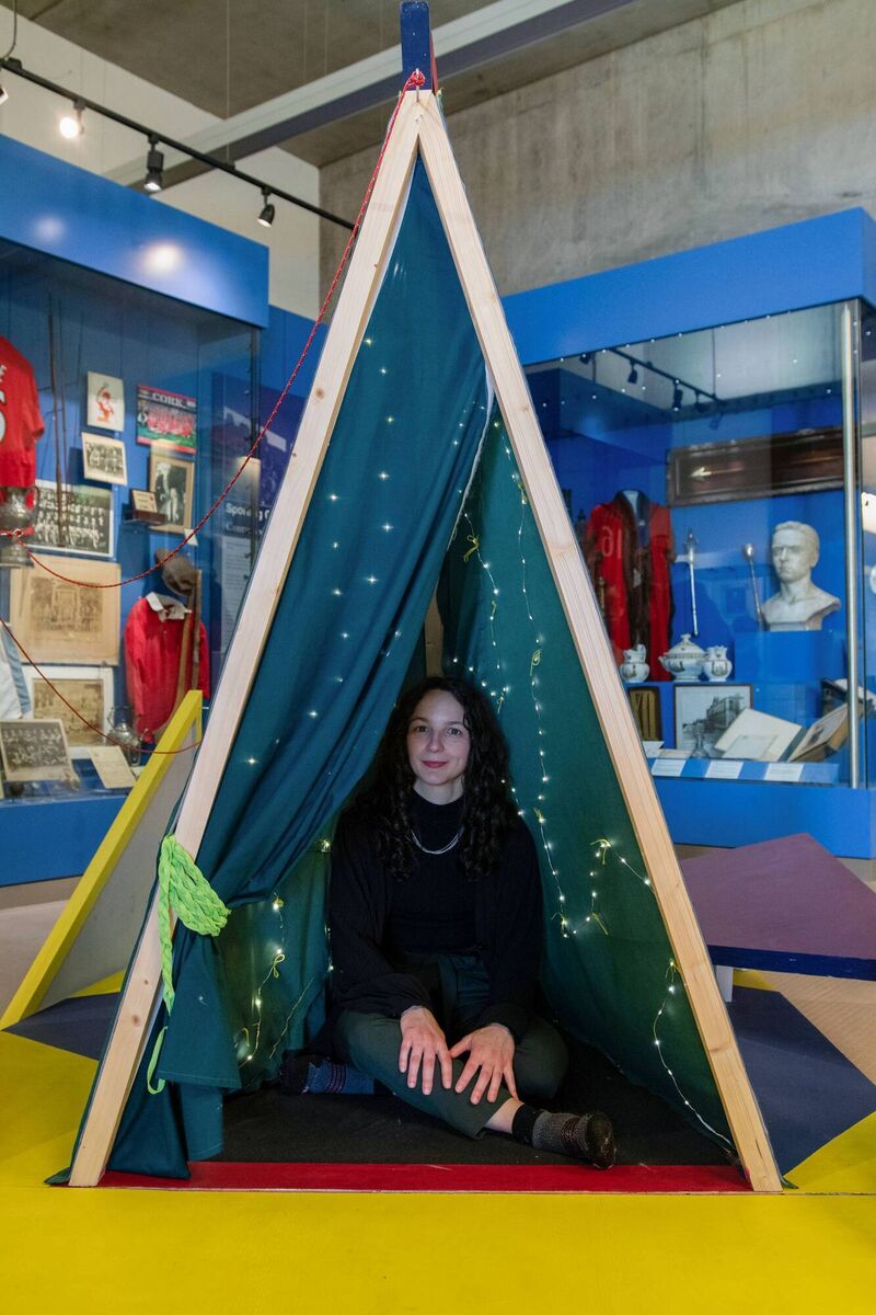 Artist Catarina Araujo, whose latest exhibition is running at the Lord Mayor’s Pavilion in Fitzgerald’s Park and at Cork Public Museum, until April 22. Pictures: Sean Daly