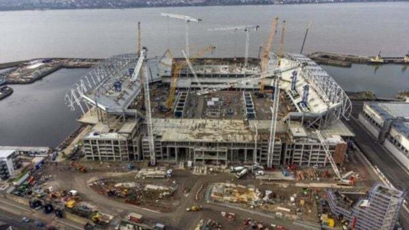 Everton insist charge will have no impact on new stadium’s funding or completion