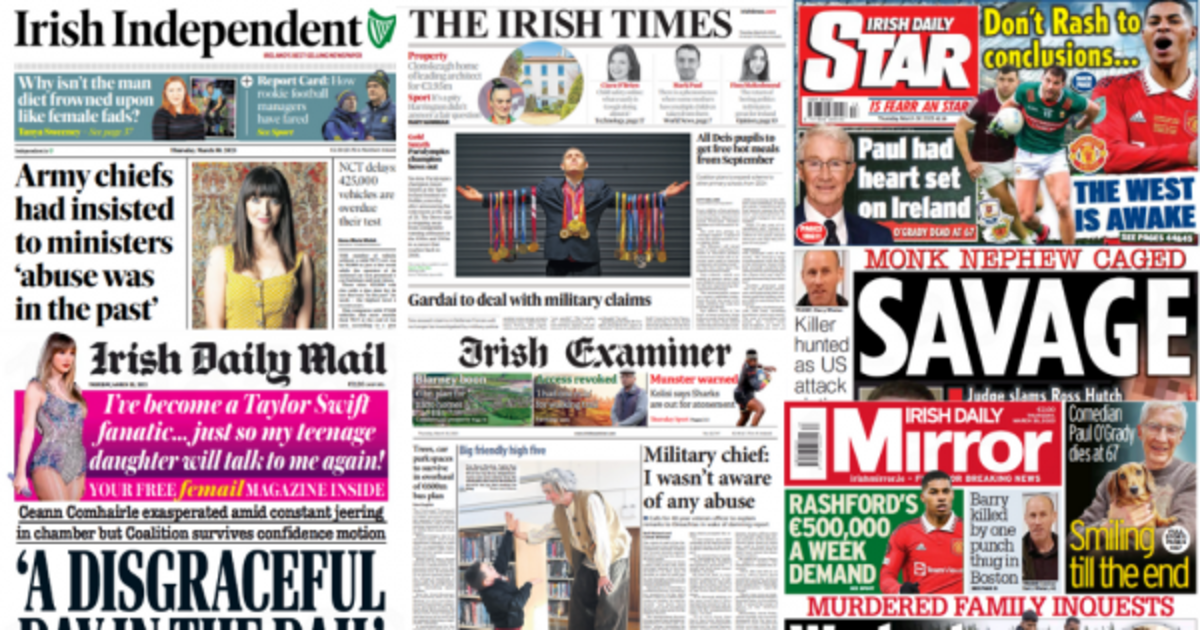 What the papers say: Thursday's front pages - Vimarsana News