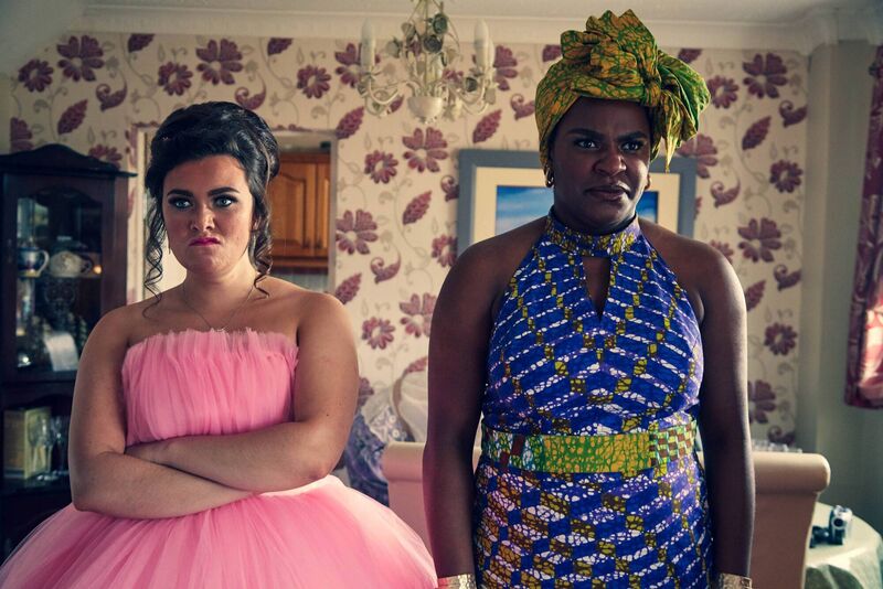 Jennifer Barry as Siobhan and Demi Oviawe as Linda in The Young Offenders S3. Pictures: Miki Barlok