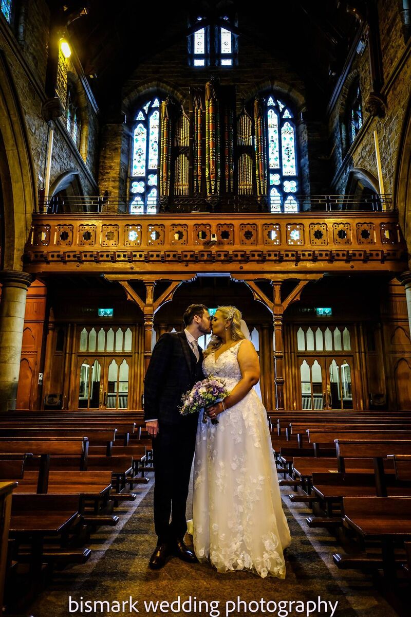 Lauren O’Donovan and Michael Harrington, who were married at St Patrick’s Church in Bandon. Pictures: Bismark Lauren O’Donovan and Michael Harrington, who were married at St Patrick’s Church in Bandon. Pictures: Bismark