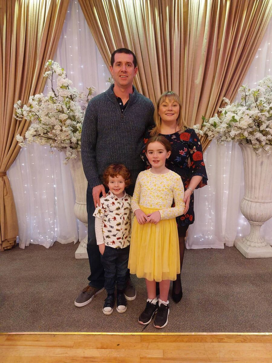 Siobhan with her husband Gearoid Cummins, who is a great support to her, with their children. Siobhan with her husband Gearoid Cummins, who is a great support to her, with their children.