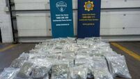 Two men arrested as gardaí seize cannabis worth €1.36 million