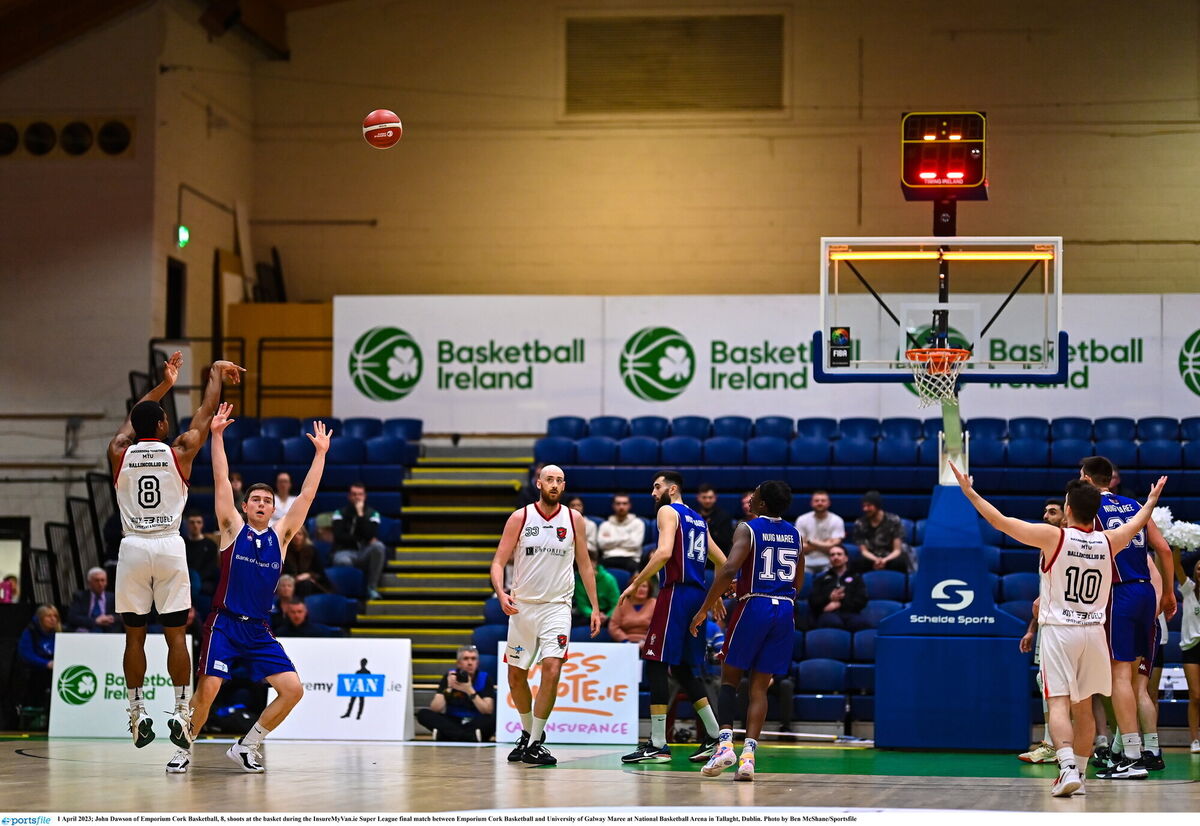  John Dawson was MVP as Emporium Cork Basketball won their first Super League title. Picture: Ben McShane/Sportsfile