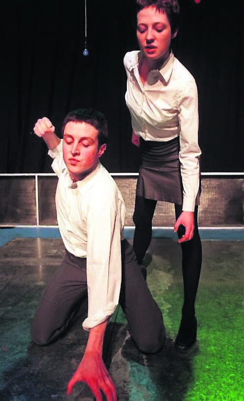 Orla Fitzgerald and Kevin O’Leary in Disco Pigs. Orla Fitzgerald and Kevin O’Leary in Disco Pigs.
