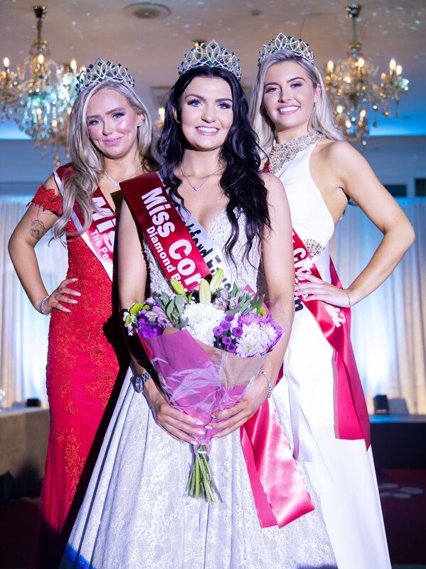 Miss Cork for 2022, Saoirse O'Shaughnessy, 22 from Coachford, Co Cork, with First Runner up and newly crowned Miss Cork City, Eve Mullins (Right), 20, from Whitechurch, and second Runner up, Meg O'Mahony (Left), 21, from Barrack St, Cork. Picture: Michael O'Sullivan /OSM PHOTO